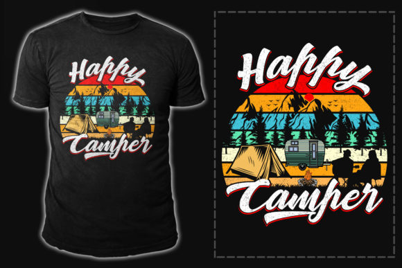 Camping Graphics for T-Shirt Designs