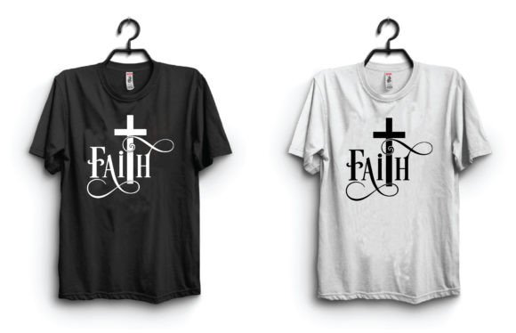 Faith Typography Graphics for T-Shirt Designs