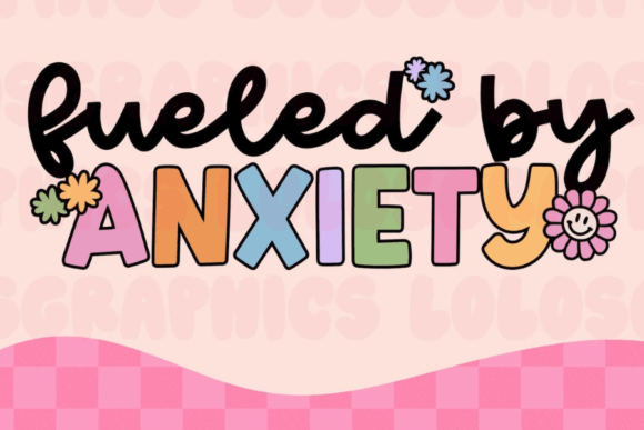 Fueled by Anxiety SVG: Graphics for T-Shirt Designs