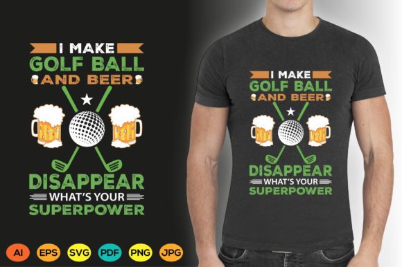 Golf T-Shirt Design Graphic Ball