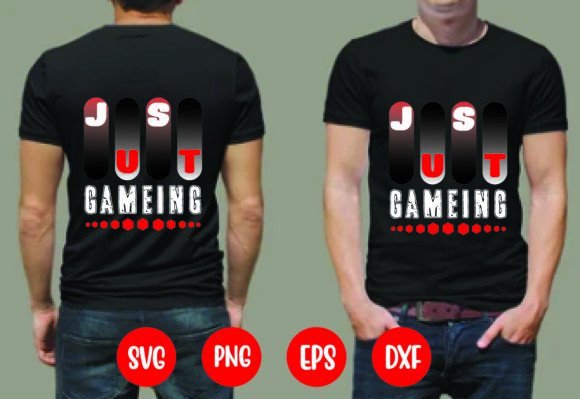 Just Gameing T-Shirt Graphic Design Review