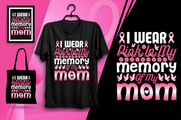 Mom Breast Cancer Graphic for T-Shirt Designs