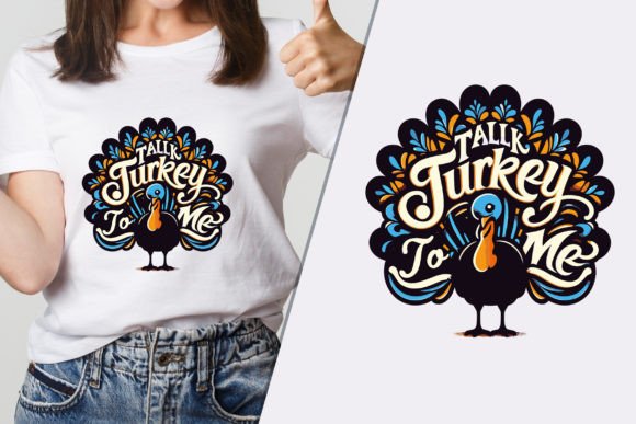 Talk Turkey Graphic for T-Shirt Designs