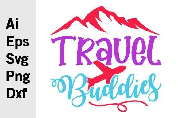 Travel Buddies Summer Day Graphics for T-Shirt Designs